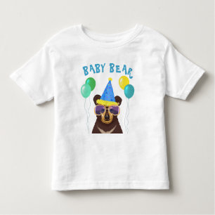 Baby Bear Personalized Name Birthday Toddler T-Shirt