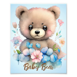 Baby Bear Photo Print
