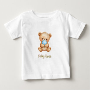 Baby Bear, Teddy Bear Design with Custom Photo T-Shirt