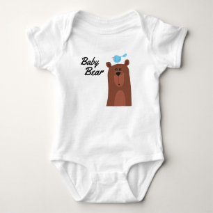 Baby Bear With Bird Best Friends Bodysuit