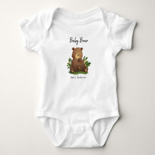 Baby Bear • Woodland Forest Animal Rustic Bodysuit
