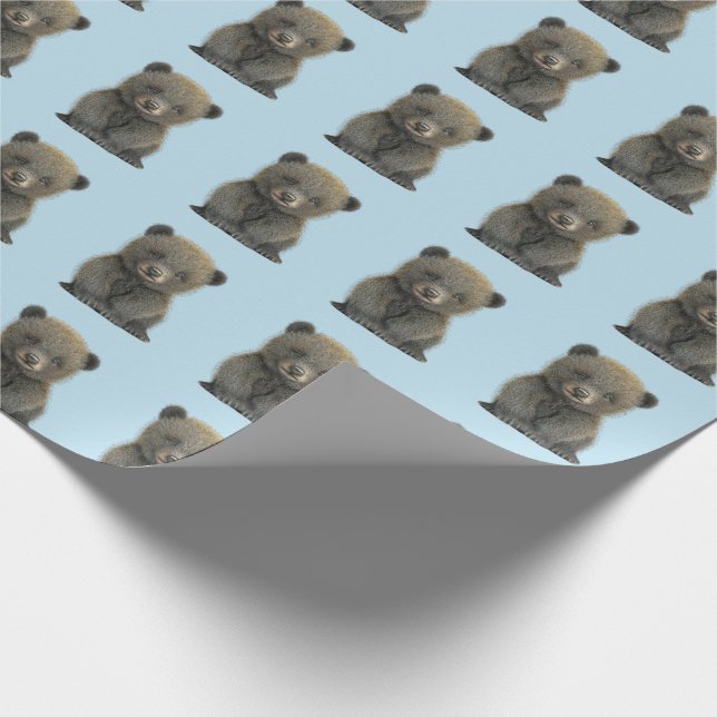 BABY BEAR WRAPPING PAPER (Corner)