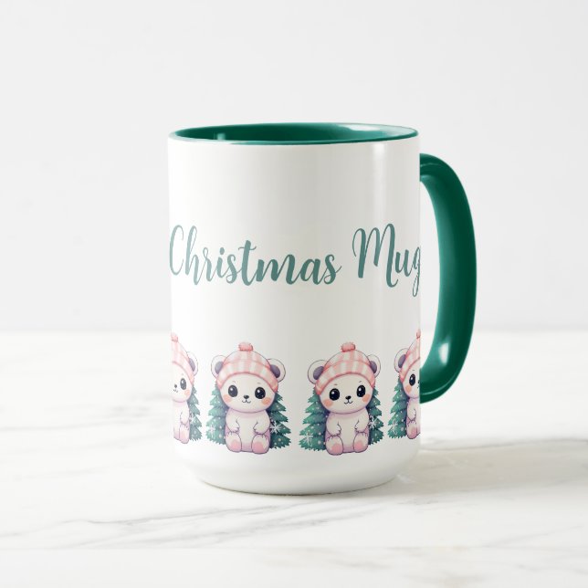Baby Bear Xmas Customized Mug (Front Right)