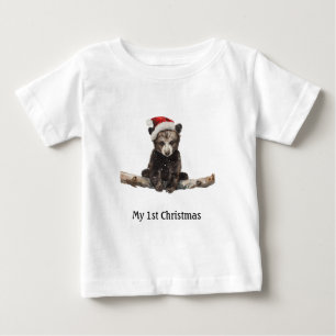 Baby Bear's First Christmas, custom T-Shirt