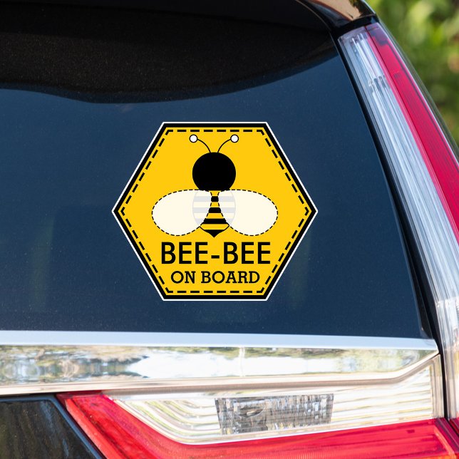 Baby Bee Baby On Board Car Sticker (Creator Uploaded)