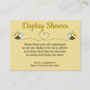 Baby Bee Boy Twins Enclosure Card