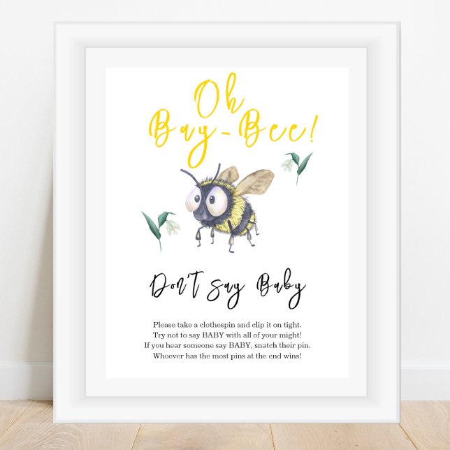 Baby Bee - Don't say baby Poster (Creator Uploaded)