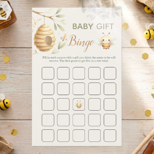 Baby Bee Gift Bingo He or She Gender Reveal