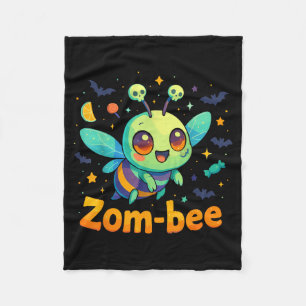 Baby Bee Halloween Costumes Spooky Zom-Bee Zombie Fleece Blanket