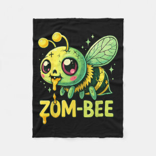 Baby Bee Halloween Costumes Spooky Zom-Bee Zombie Fleece Blanket