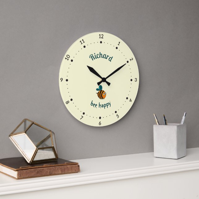 Baby bee large clock (Office)