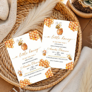 Baby Bee Parents to Bee A Little Honey on Way  Invitation