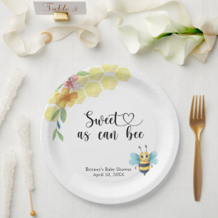 Baby Bee - sweet as can bee Paper Plate