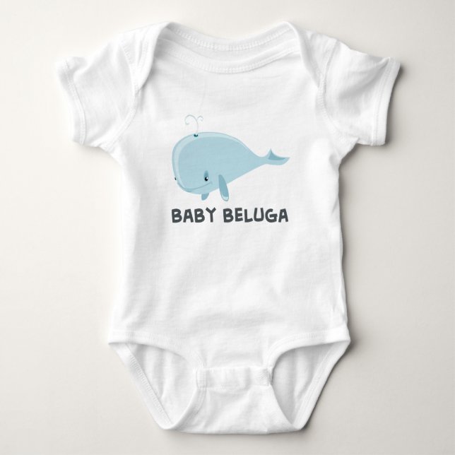 baby Beluga Baby Bodysuit (Front)