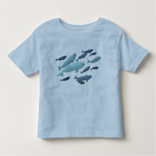 Baby Beluga Whale T-Shirt Cute Toddler Whale Art