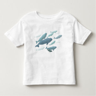Baby Beluga Whale T-Shirt Cute Whale Art Shirts