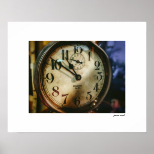 Baby Ben Vintage Clock Poster Print