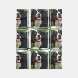 Baby Bernese Mountain Dog Fleece Blanket