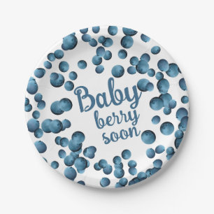 Baby Berry Soon  Paper Plate