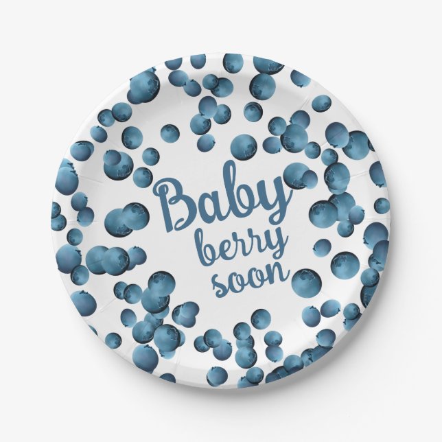 Baby Berry Soon  Paper Plate (Front)