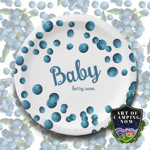 Baby Berry Soon  Paper Plate
