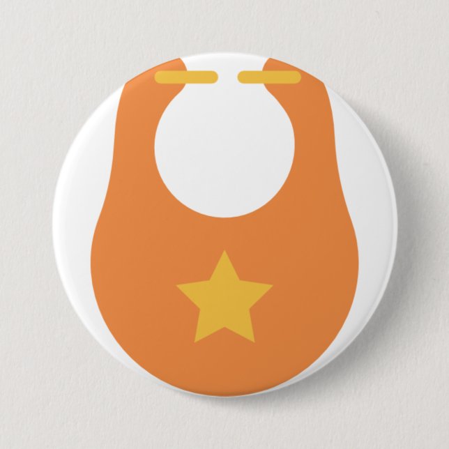 baby bib 7.5 cm round badge (Front)