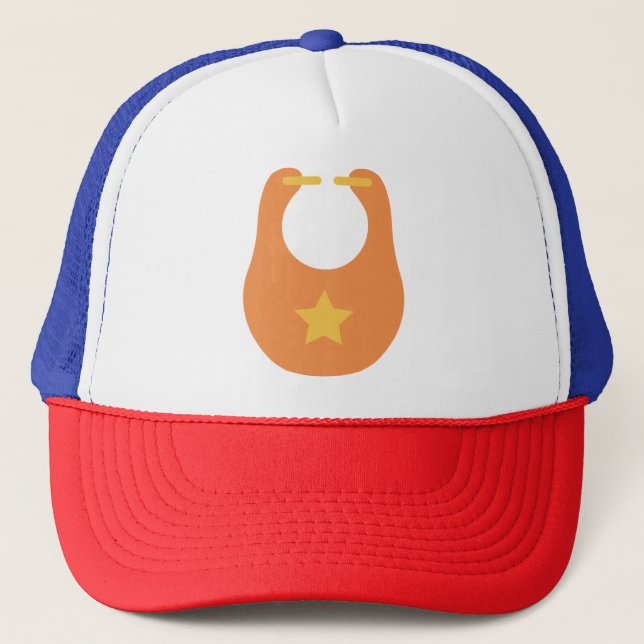 baby bib trucker hat (Front)