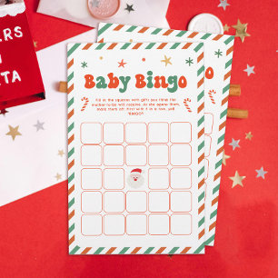 Baby Bingo Christmas Baby Shower Game