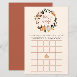 Baby Bingo Fall Autumn Baby Shower Game
