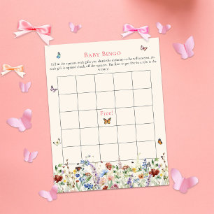 Baby Bingo   Floral & Butterflies