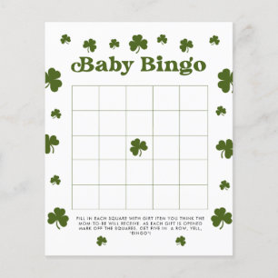 Baby Bingo Happy St. Patrick's Day Green Shamrock 