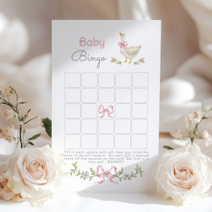 Baby Bingo Pink Silly Goose baby shower game