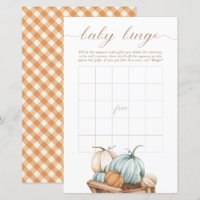 Baby Bingo – Rustic Autumn Fall Baby Shower