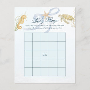 Baby Bingo Sea You Soon Baby Shower Game