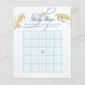 Baby Bingo Sea You Soon Baby Shower Game