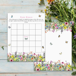 Baby Bingo   Summer Wildflowers & Butterflies 