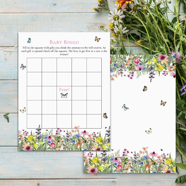 Baby Bingo | Summer Wildflowers & Butterflies  (Creator Uploaded)