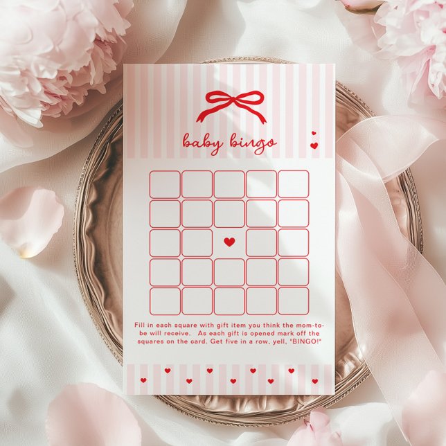 Baby BIngo Sweetheart Red Bow Valentines game (Creator Uploaded)