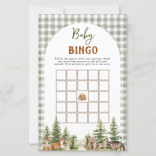 Baby Bingo Woodland Animal Baby Shower Game