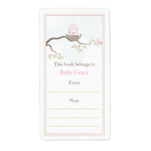 Baby Bird Bookplate