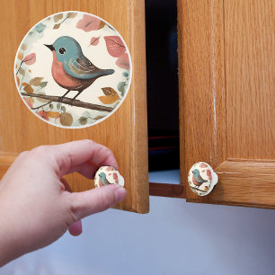 Baby Bird Ceramic Knob