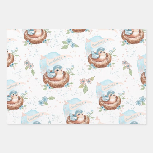 Baby Bird Wrapping Paper (Front 3)