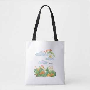 Baby Birds Design Tote Bag