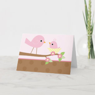 Baby Bird's Nest (pink) Card
