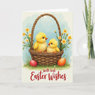 Baby Birds Springtime Wishes Card