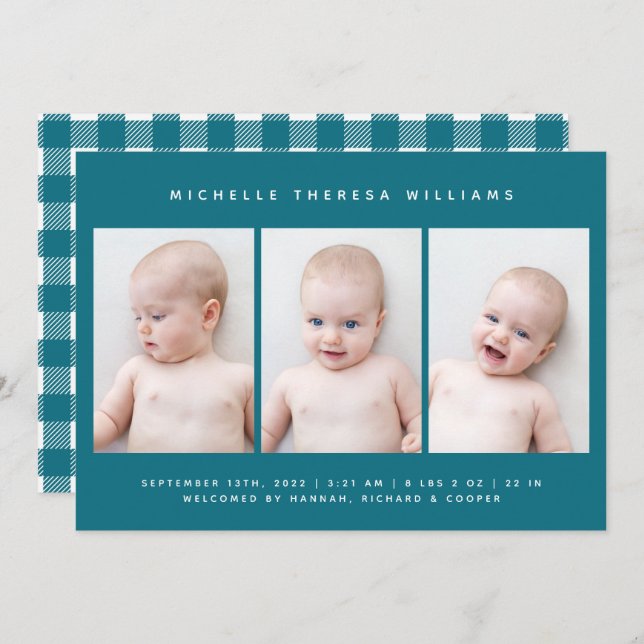 BABY BIRTH ANNOUNCEMENT (Front/Back)