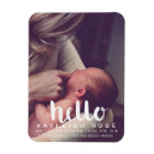 Baby Birth Announcement Photo Magnet