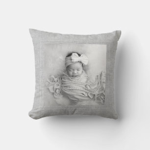 Baby Birth Announcement Photo Nursery Decor Sweet Cushion