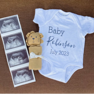 Baby Birth Announcement Reveal Bodysuit