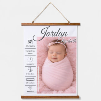 Baby Birth Photo Hanging Tapestry